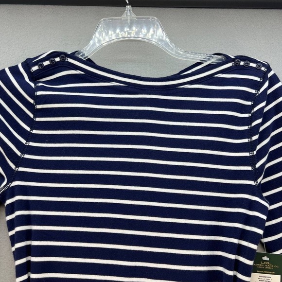 NWT LRL Lauren Jeans Co Women's Dress Striped - Picture 11 of 13